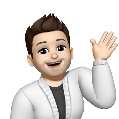 Memoji of Florent Anizet waving