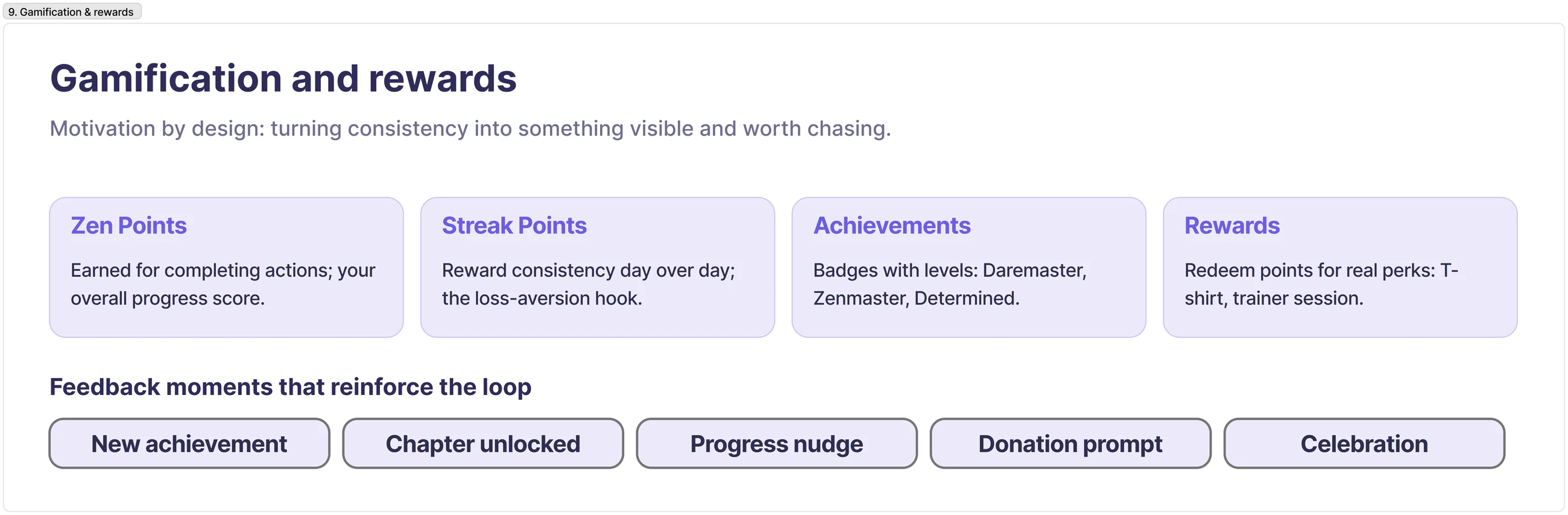 Gamification and rewards system